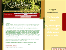 Tablet Screenshot of elpasowinery.com